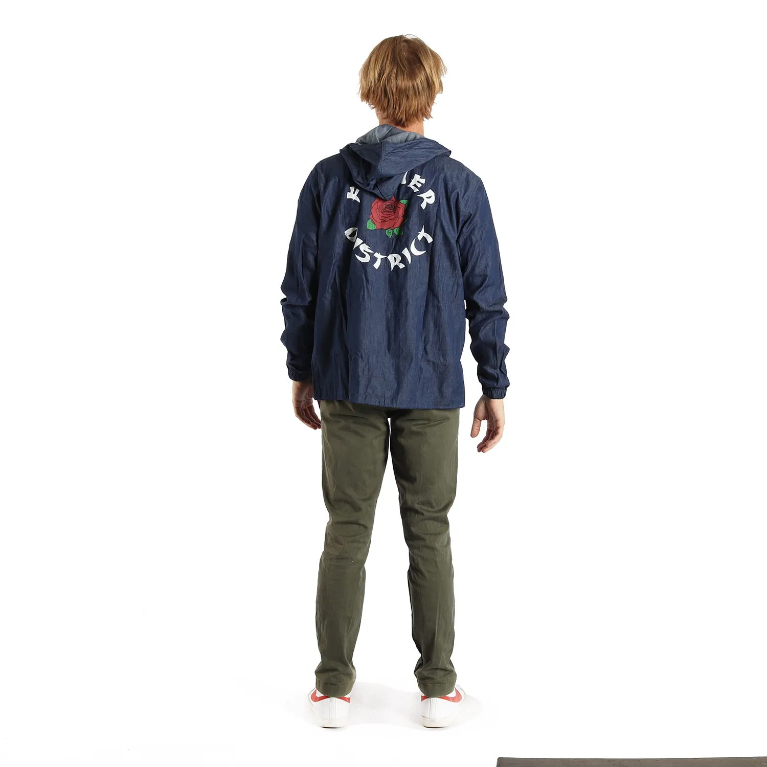 Flower District Light Denim Zip-Up Embroidered Front and Printed Back sold by Altru product image thumbnail 2