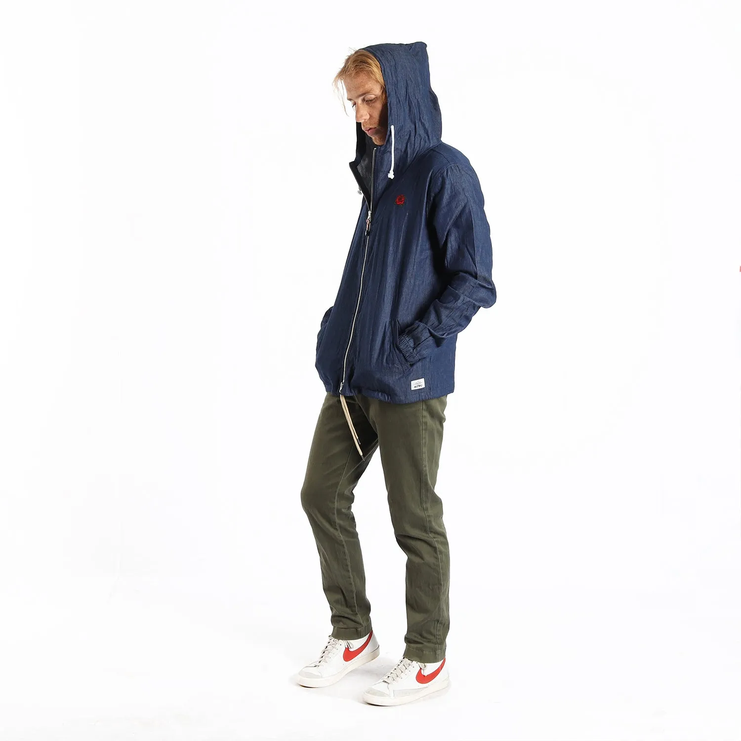 Flower District Light Denim Zip-Up Embroidered Front and Printed Back sold by Altru product image thumbnail 4