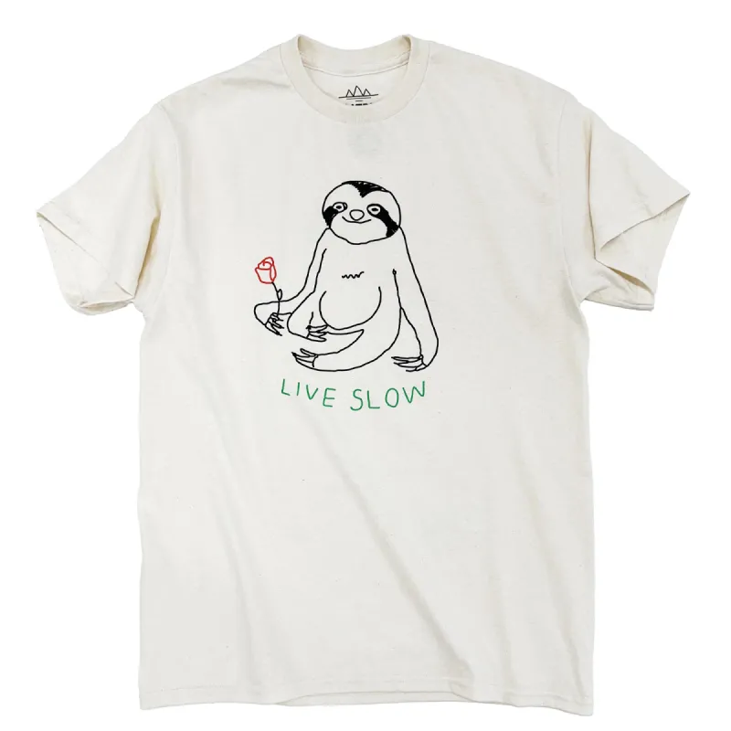 Live Slow Sloth Tee sold by Altru