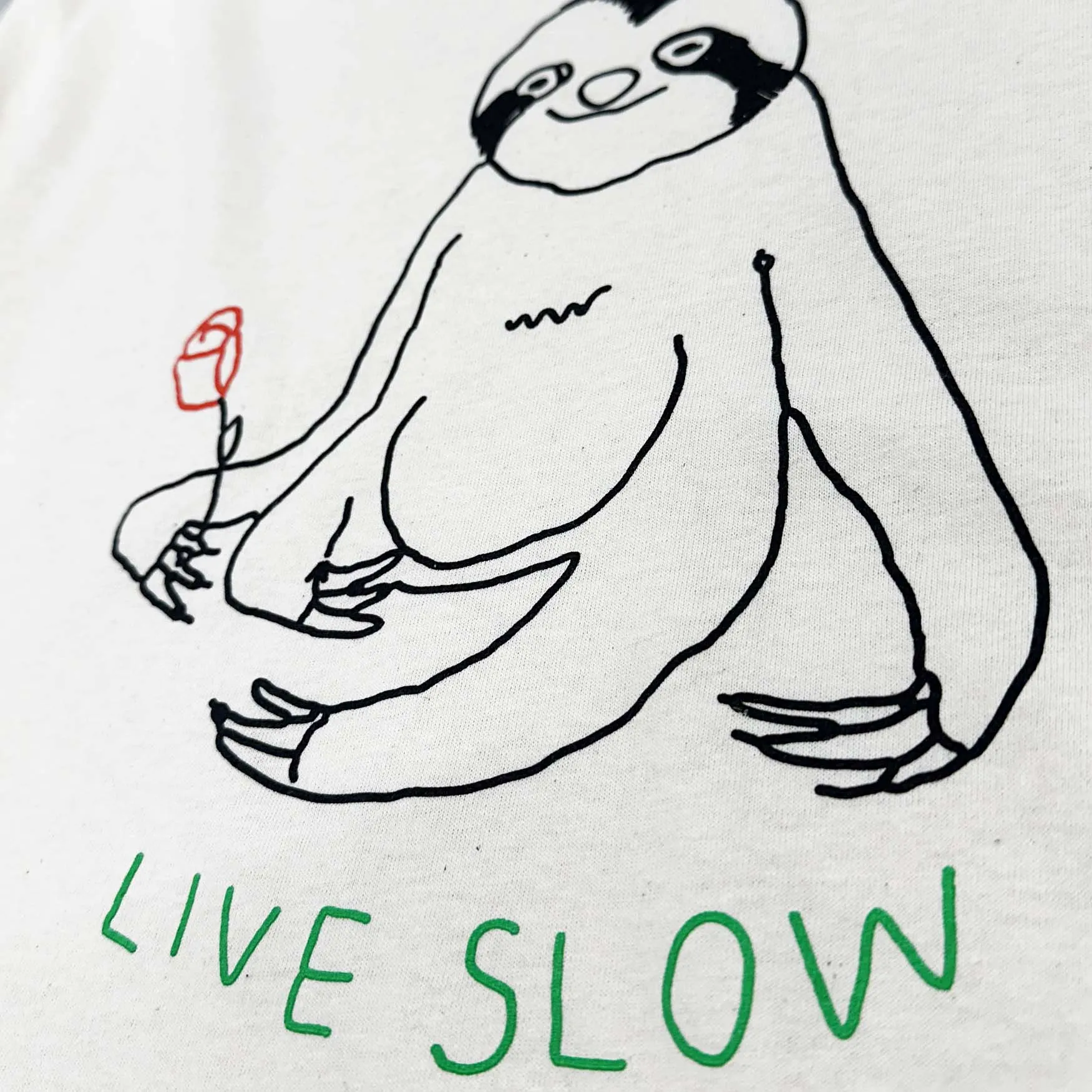 Live Slow Sloth Tee sold by Altru product image thumbnail 3