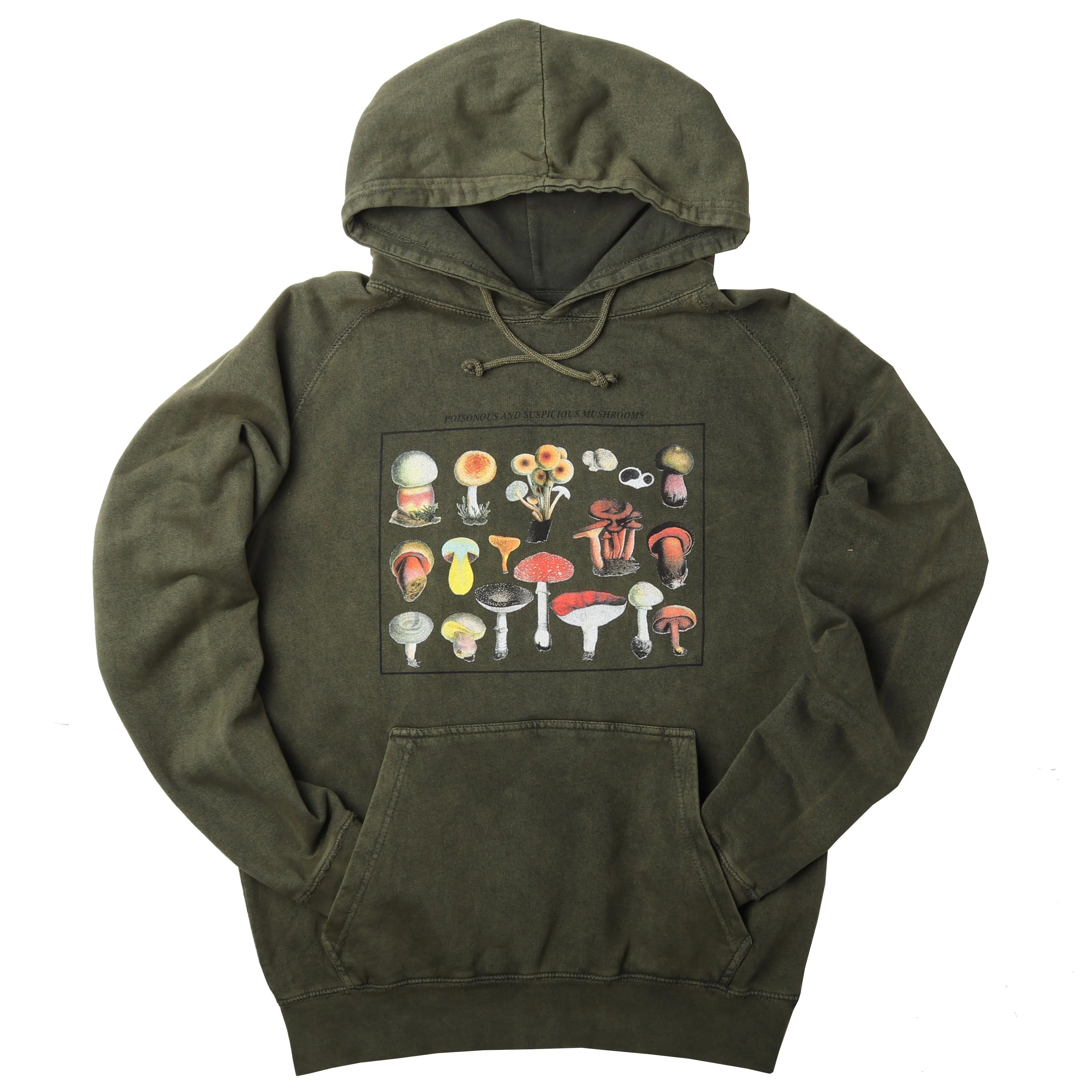 Mushroom Species Relaxed Fit Hoodie Sweatshirt sold by Altru