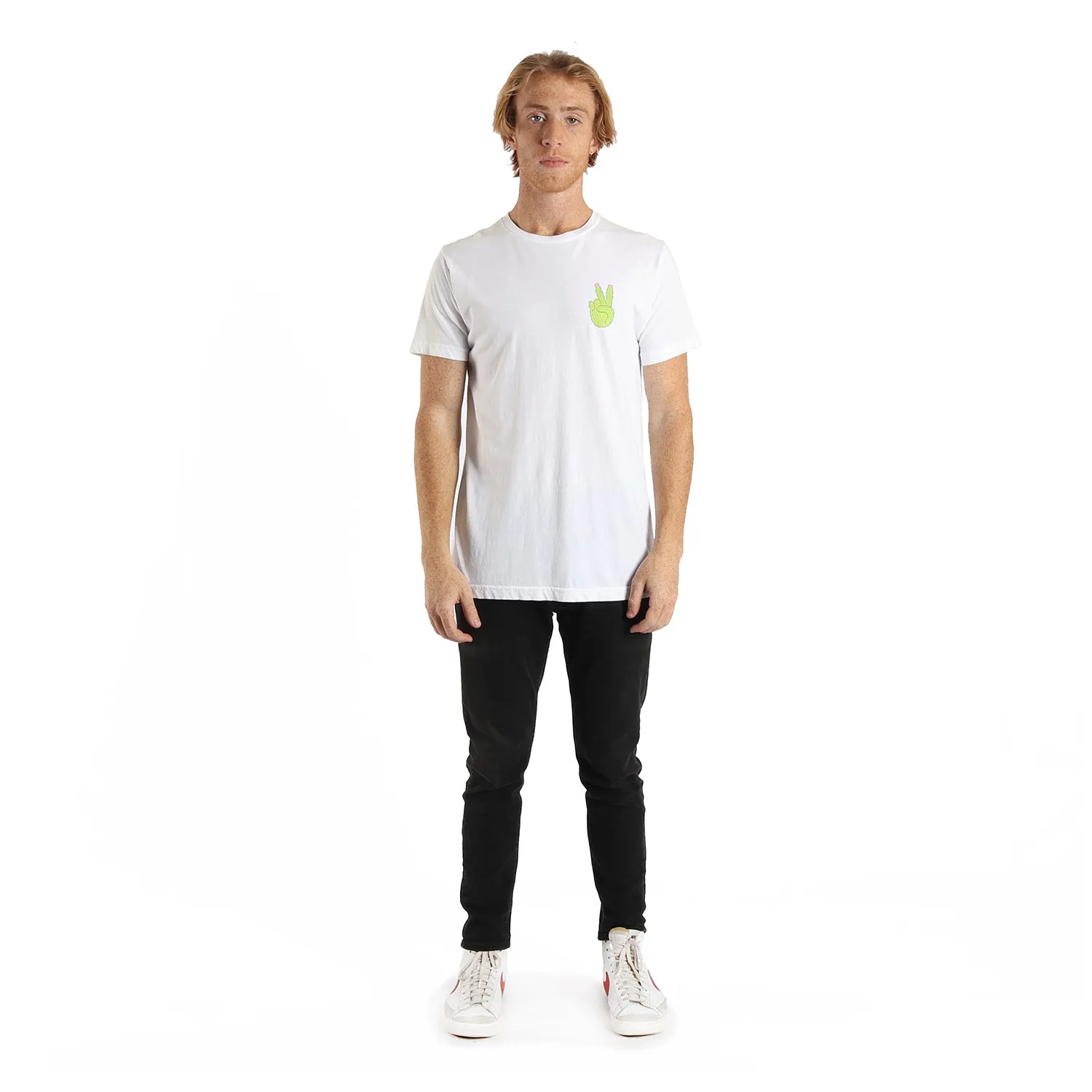 Peace Cactus white graphic tee sold by Altru