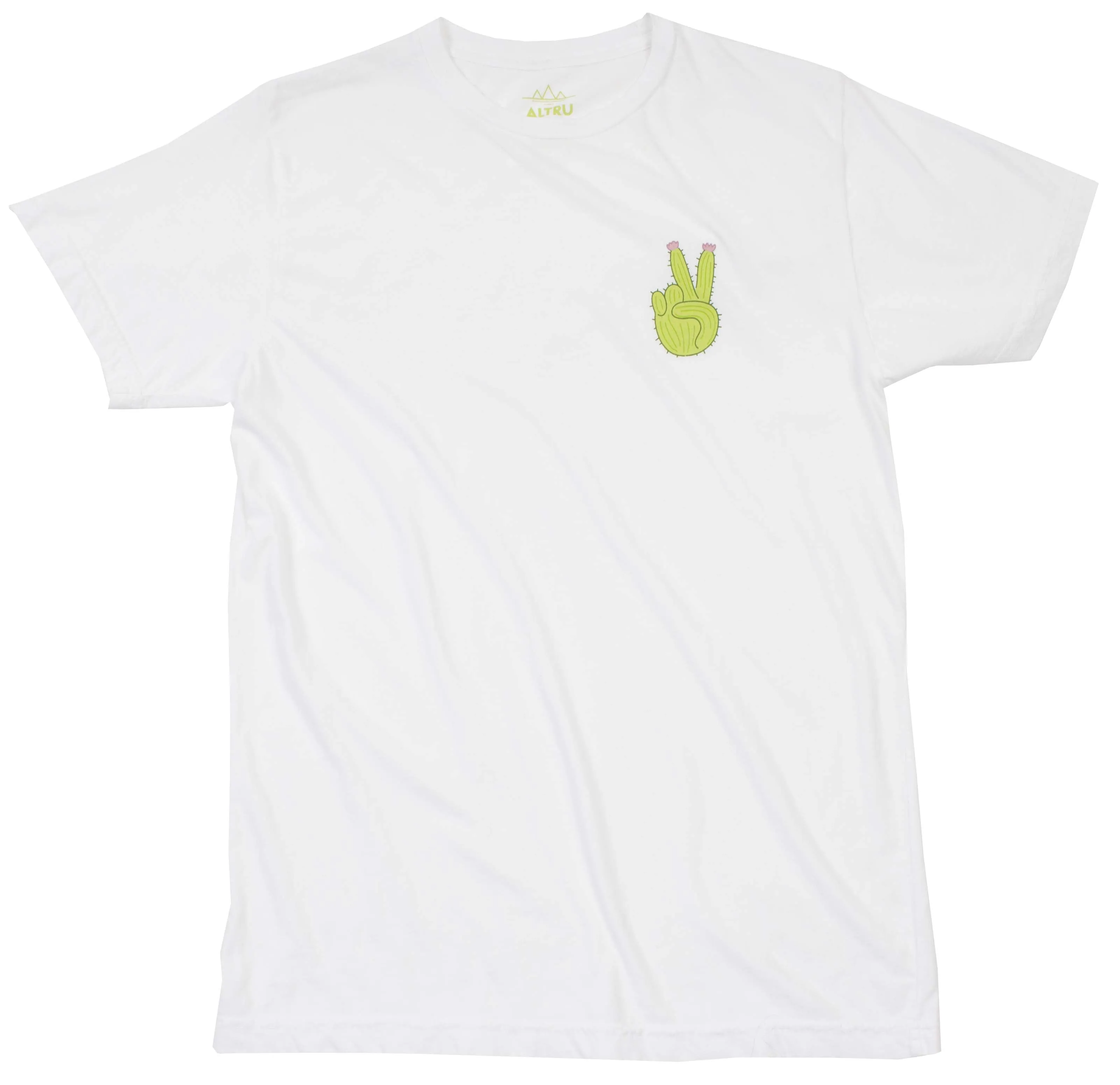 Peace Cactus white graphic tee sold by Altru product image thumbnail 2