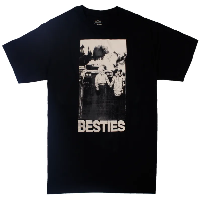 Besties black tee sold by Altru