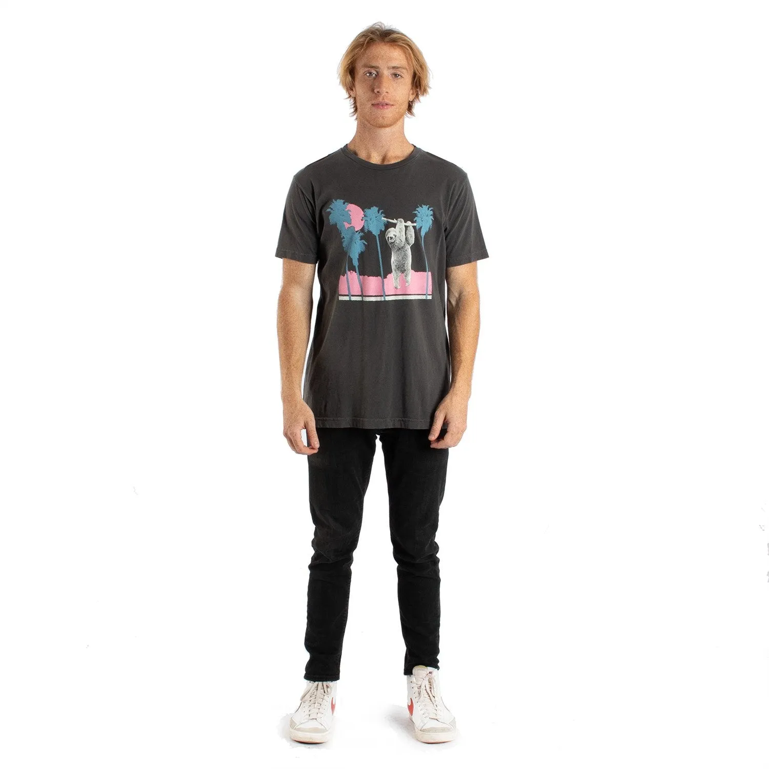 Sloth Hang Palm Tree Tee sold by Altru product image thumbnail 2