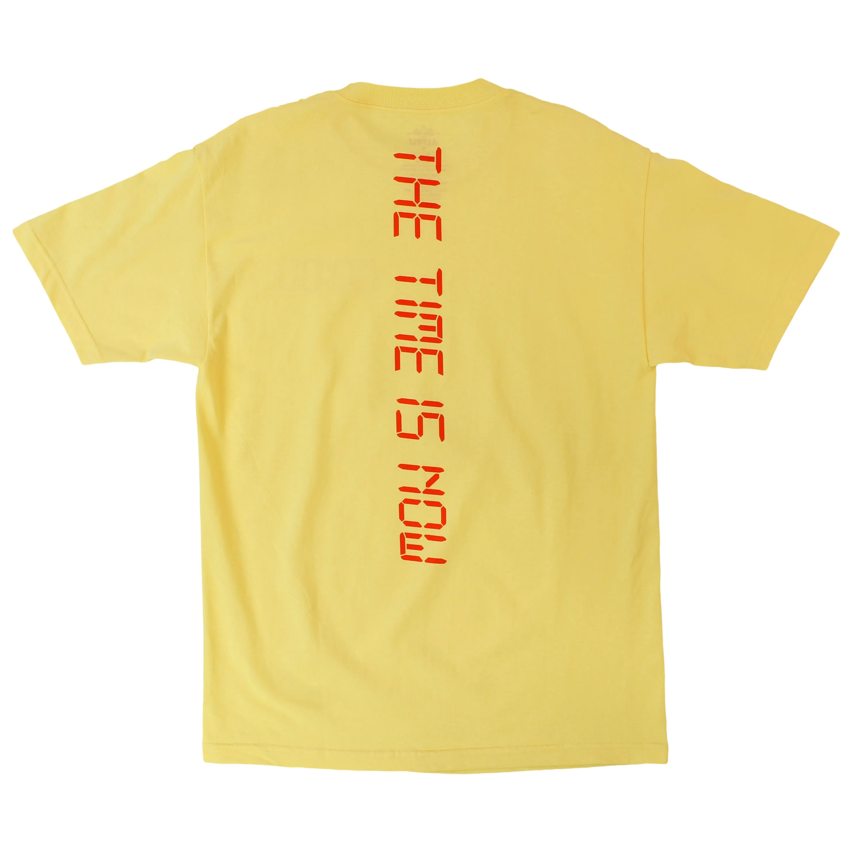The Time Is Now yellow graphic (front & back) tee by Altru Apparel sold by Altru product image thumbnail 2