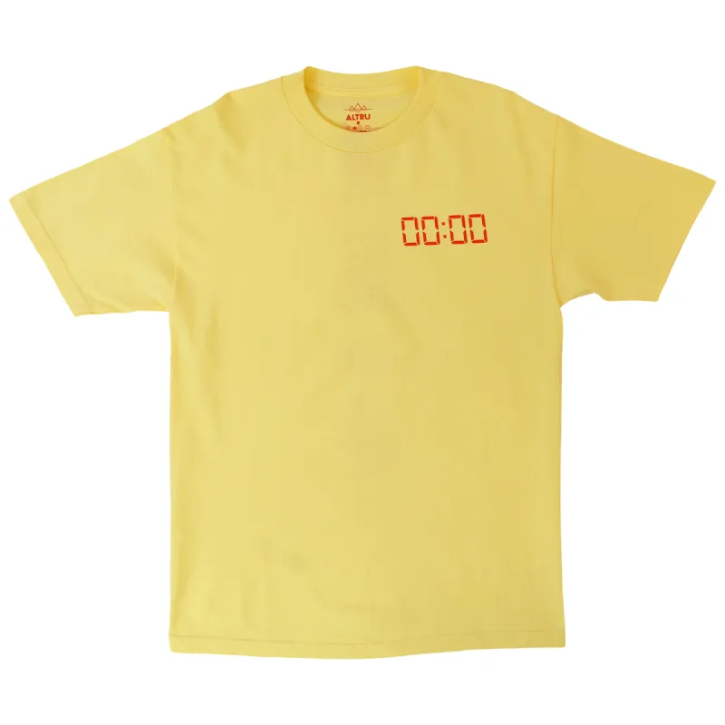 The Time Is Now yellow graphic (front & back) tee by Altru Apparel sold by Altru