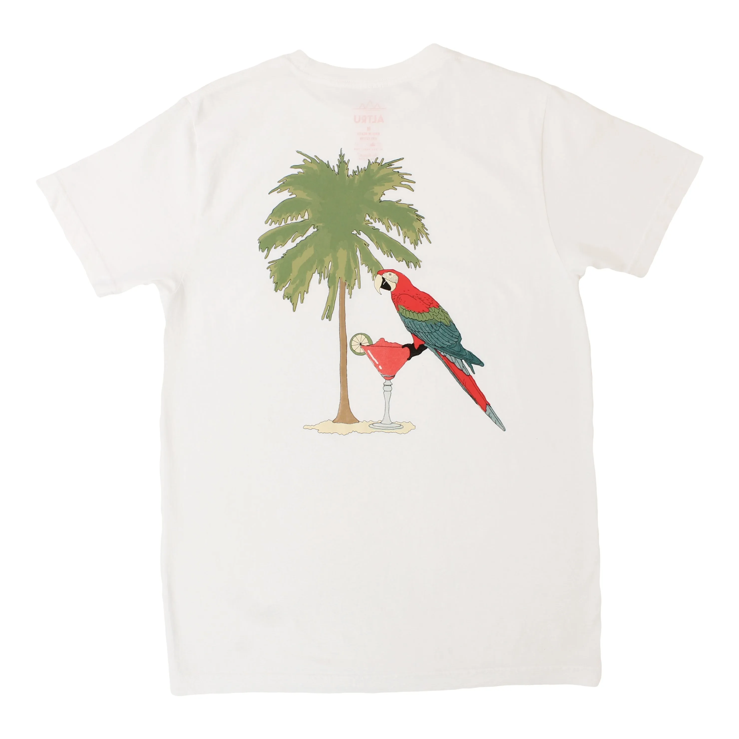 Green Thumb Resort, white Pocket Graphic Tee printed on front & back by Altru Apparel sold by Altru