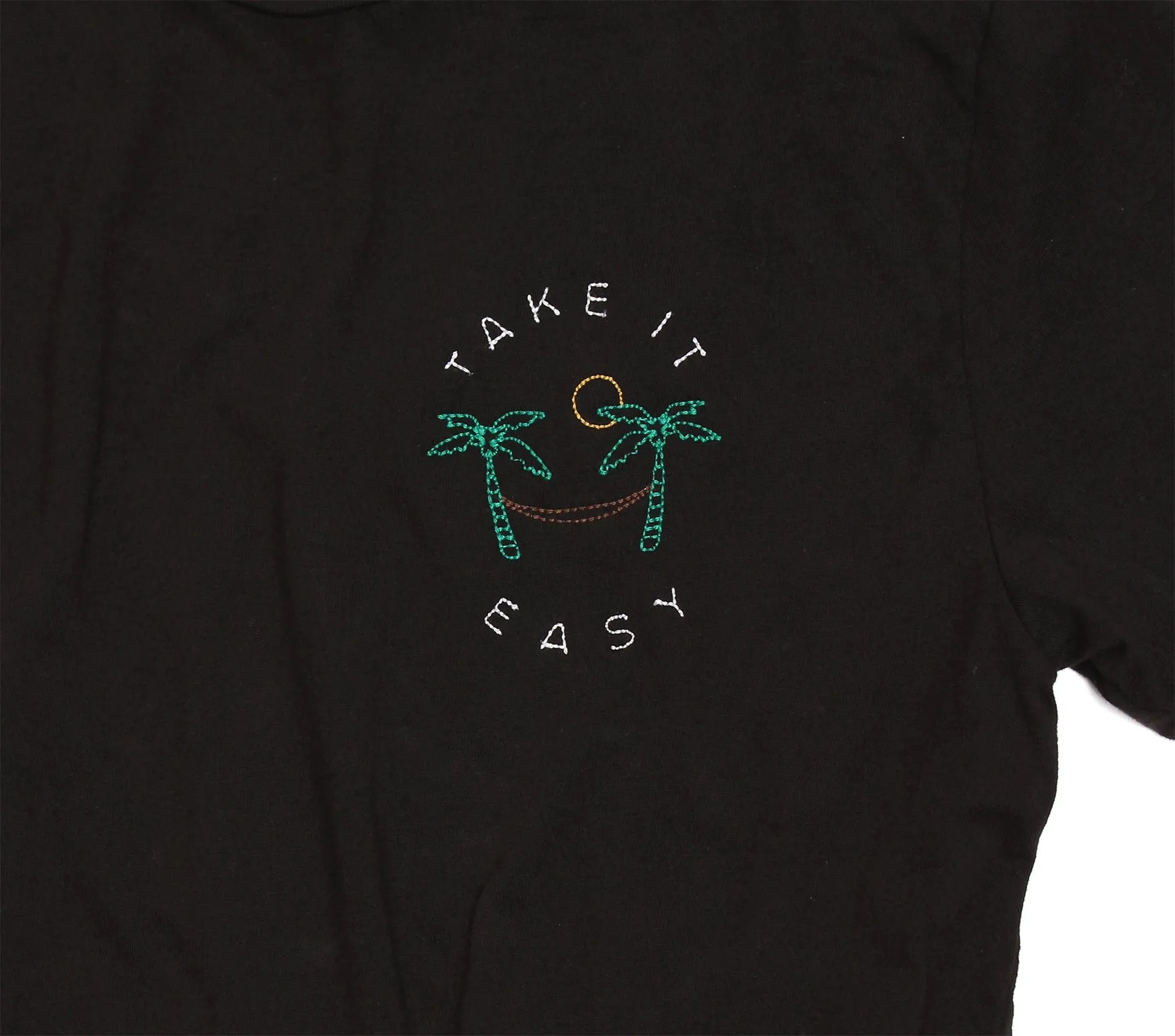 Take It Easy Hammock Embroidery Tee sold by Altru product image thumbnail 2