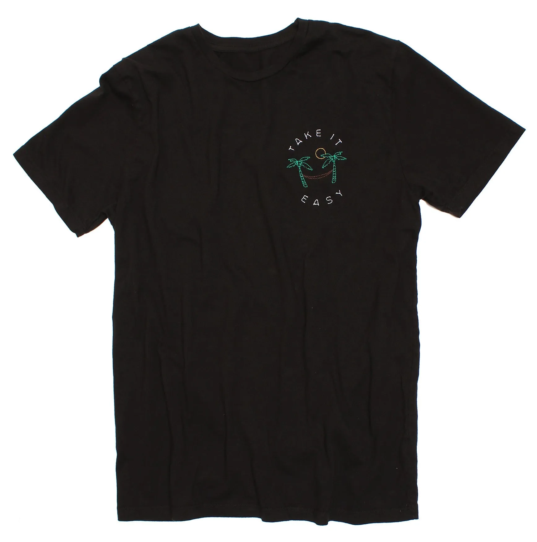 Take It Easy Hammock Embroidery Tee sold by Altru