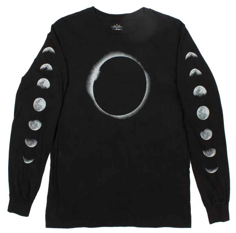 Lunar Eclipse with Moon Phases long sleeve shirt by Altru Apparel made by Altru