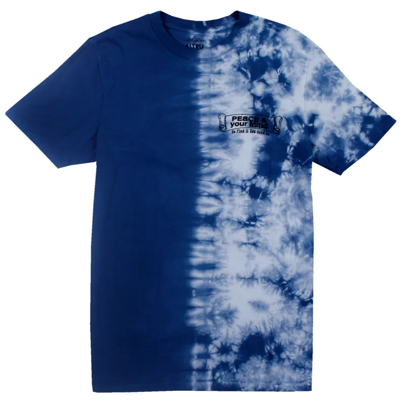 PEACE OF MIND half tie-dye tee sold by Altru