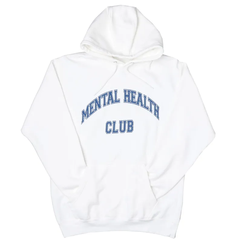 Mental Health Club White Fleece Hoodie sold by Altru
