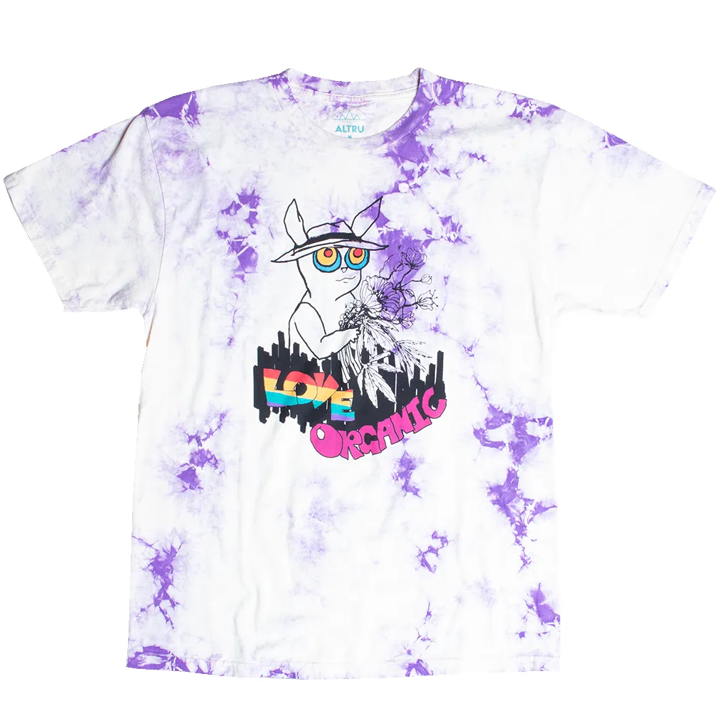 Love Organic Bunny tie-dye tee sold by Altru