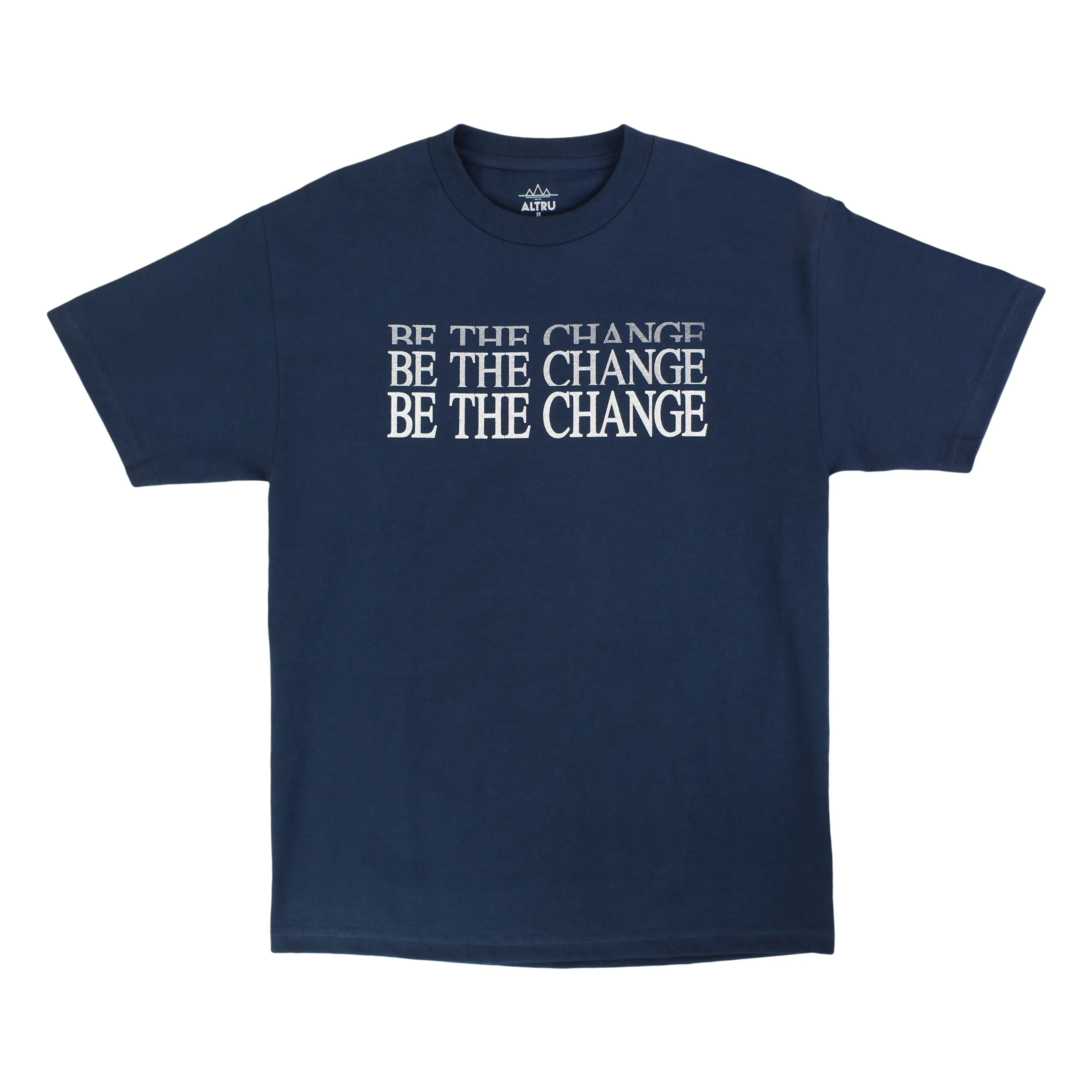 Be The Change navy tee by Altru Apparel sold by Altru