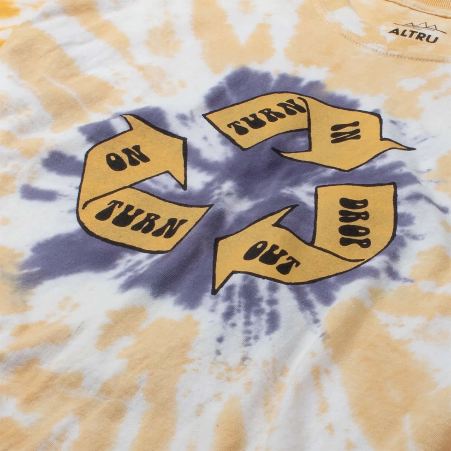 Turn on tie dye long sleeve graphic tee sold by Altru product image thumbnail 2