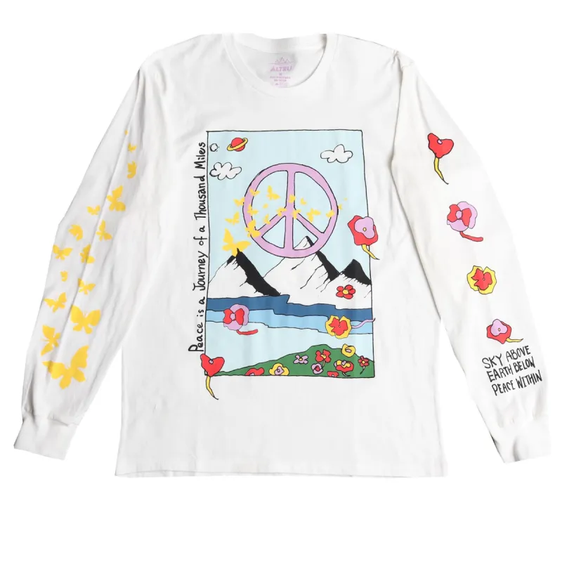 Peace is a Journey L/S T-shirt sold by Altru