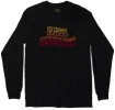 Anti Anxiety Embroidered Long Sleeve mens black graphic tee sold by Altru