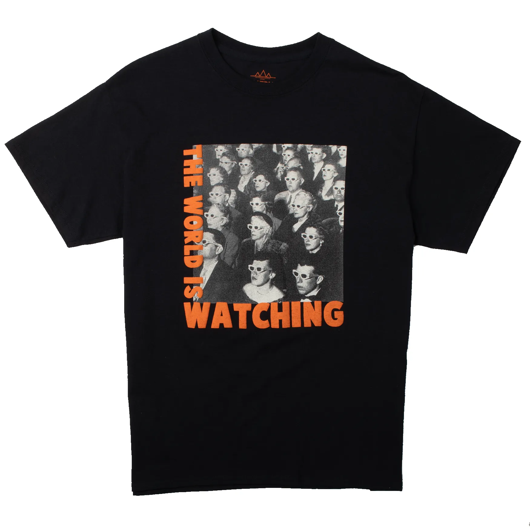 World is Watching Puff Ink Graphic Tee sold by Altru