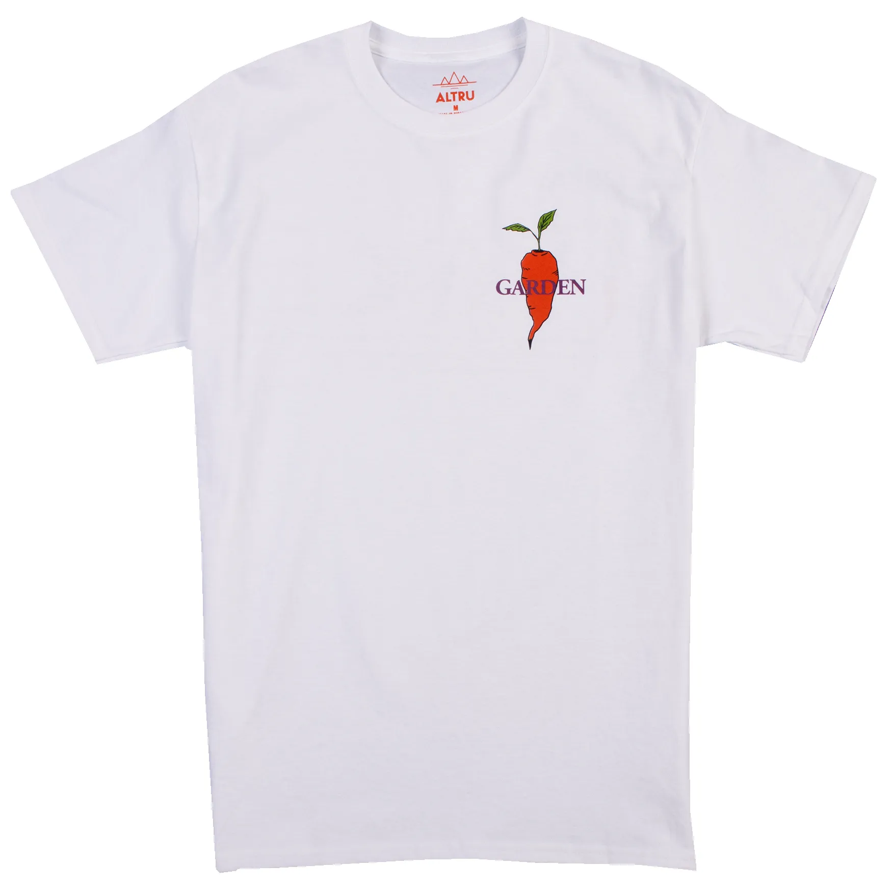 Garden graphic tee printed on front and back sold by Altru