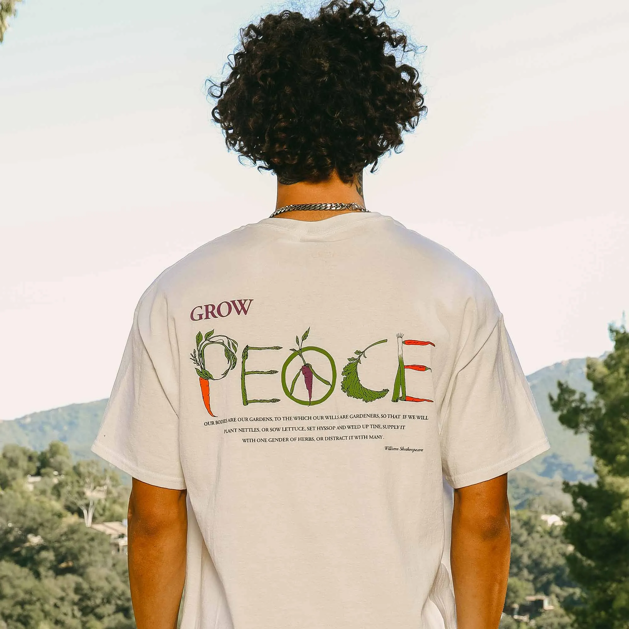 Garden graphic tee printed on front and back sold by Altru product image thumbnail 2