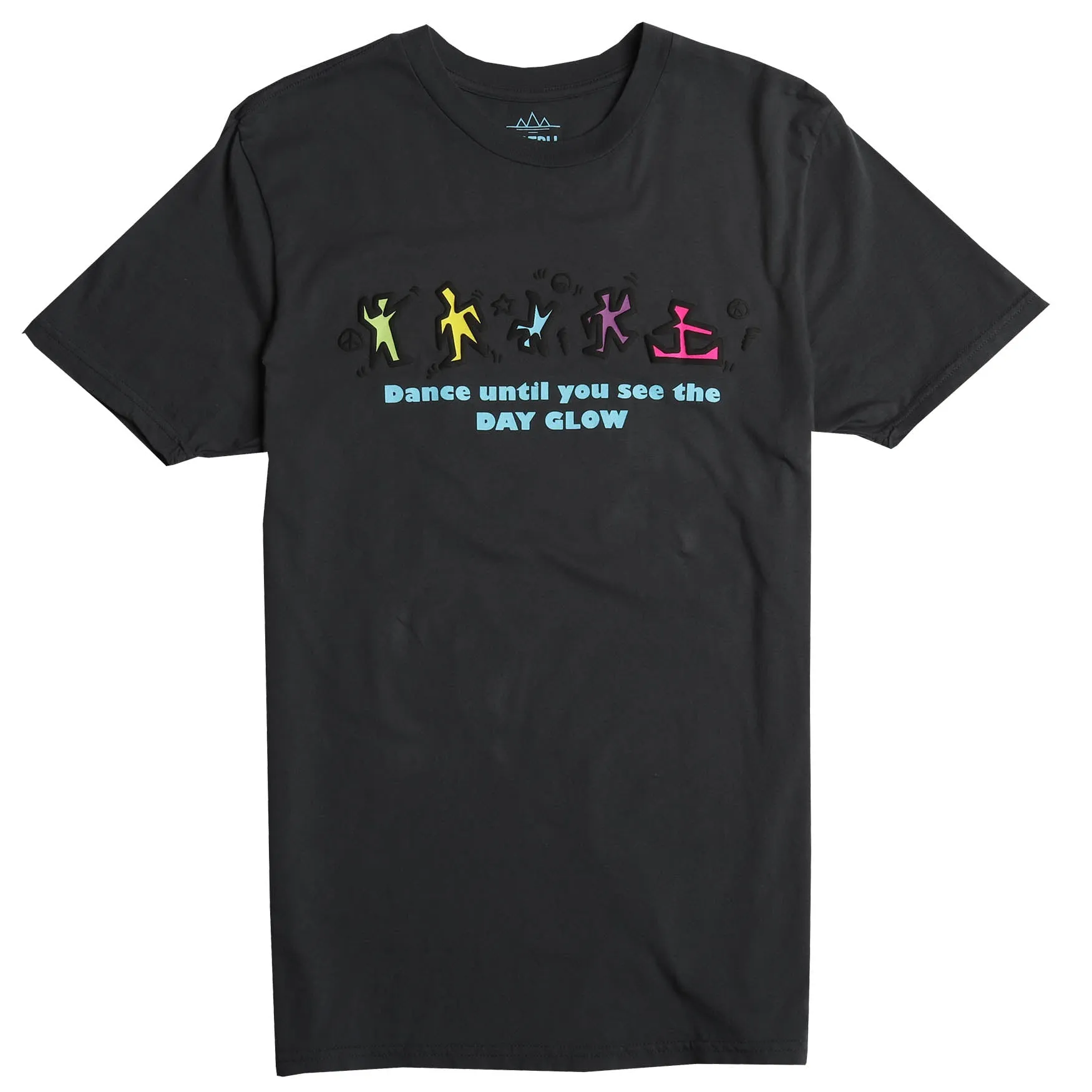 DANCE UNTIL YOU SEE THE DAY GLOW puffy ink graphic tee sold by Altru