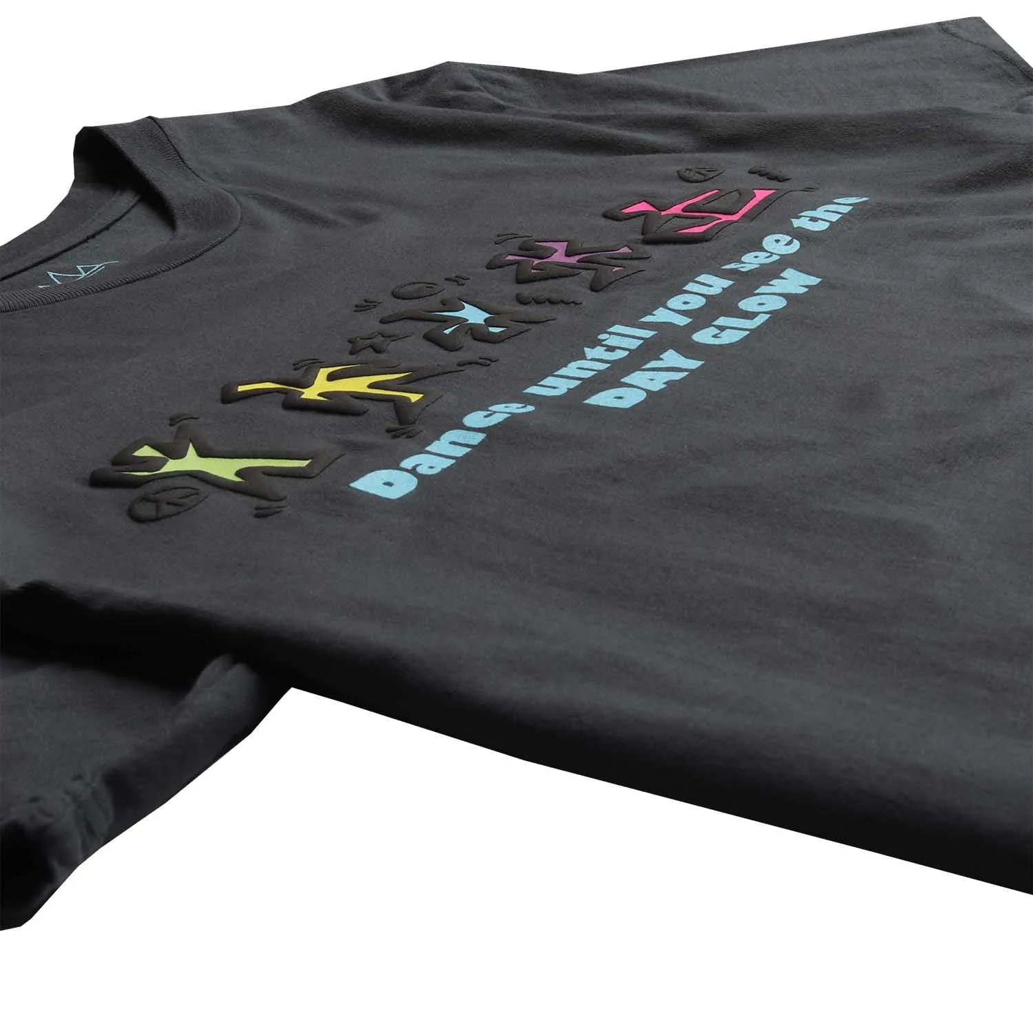 DANCE UNTIL YOU SEE THE DAY GLOW puffy ink graphic tee sold by Altru product image thumbnail 5