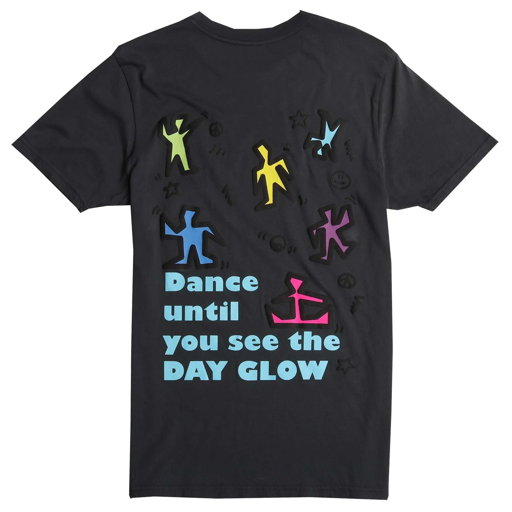 DANCE UNTIL YOU SEE THE DAY GLOW puffy ink graphic tee sold by Altru product image thumbnail 3