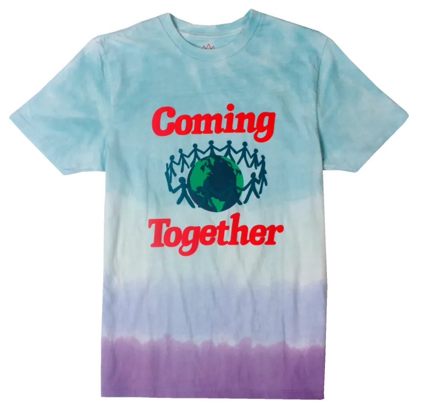 Coming Together puff ink tie-dye tee sold by Altru