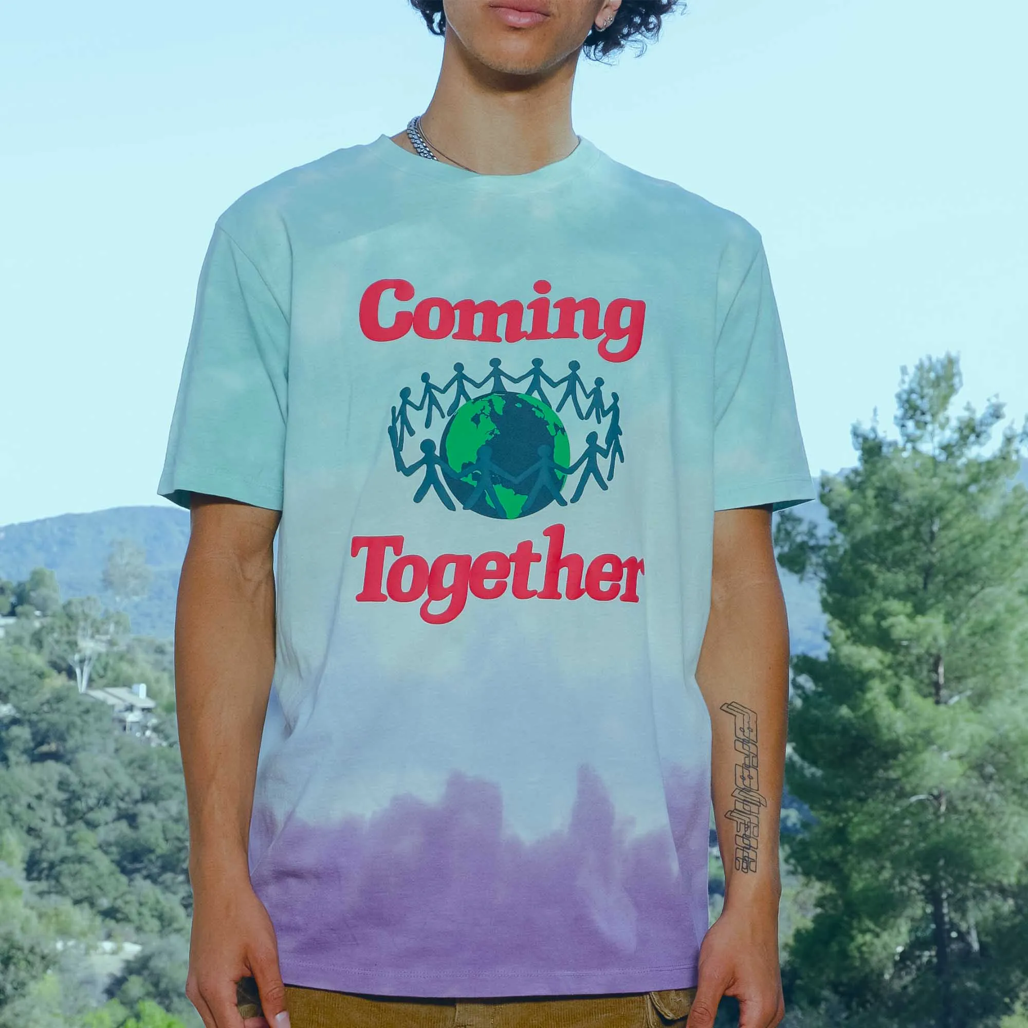 Coming Together puff ink tie-dye tee sold by Altru product image thumbnail 2
