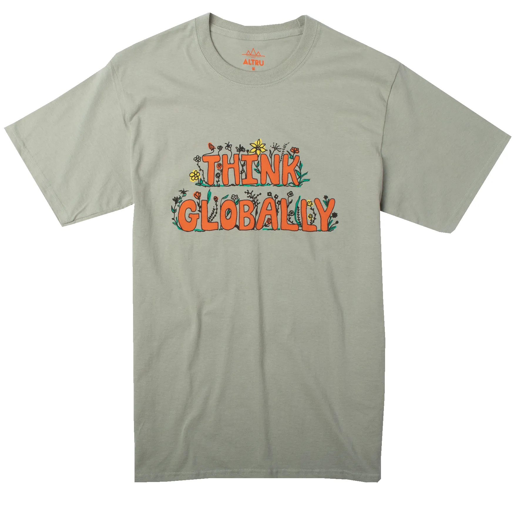 Think Globally tee shirt sold by Altru