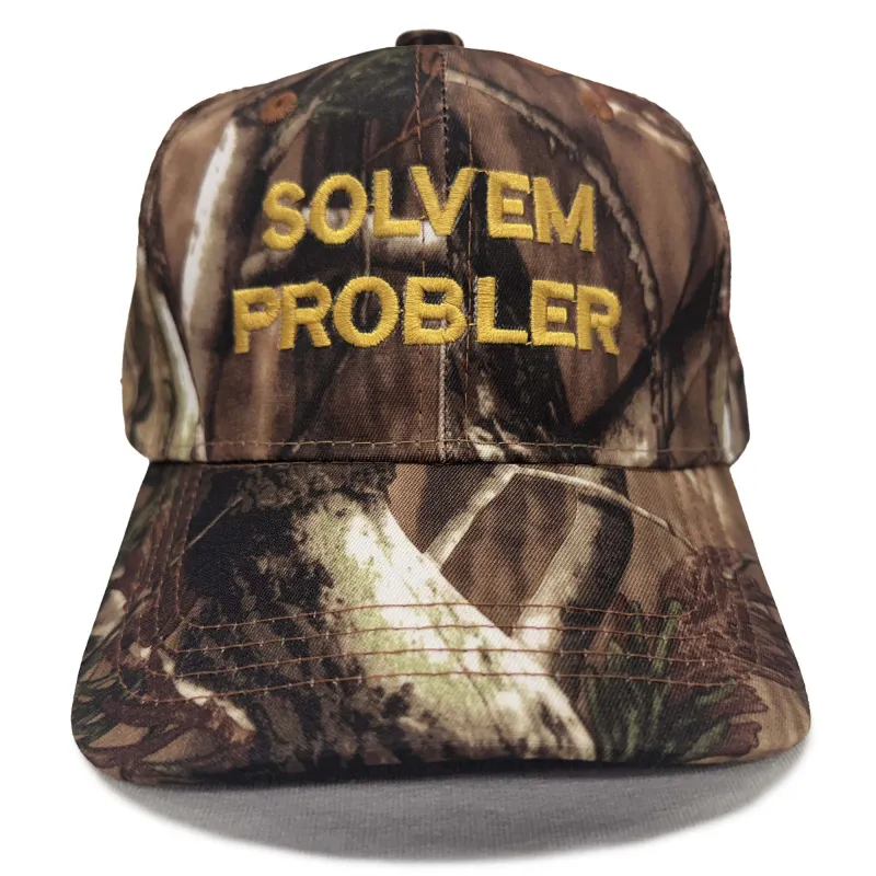 "Solvem Probler" 6 panel Low Profile CAMO Embroidered Hat for Amazon sold by Altru