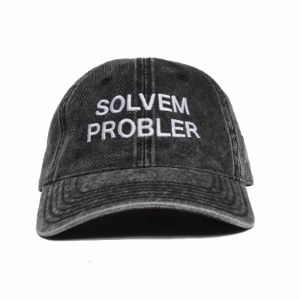 Solvem Probler 6 panel low profile embroidered Cap with distressed bill sold by Altru