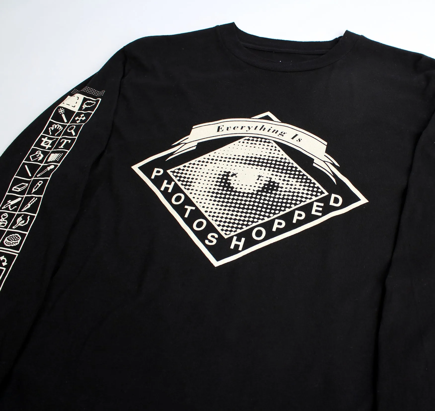 Everything Photoshopped L/S black T-shirt by Altru Apparel sold by Altru product image thumbnail 4