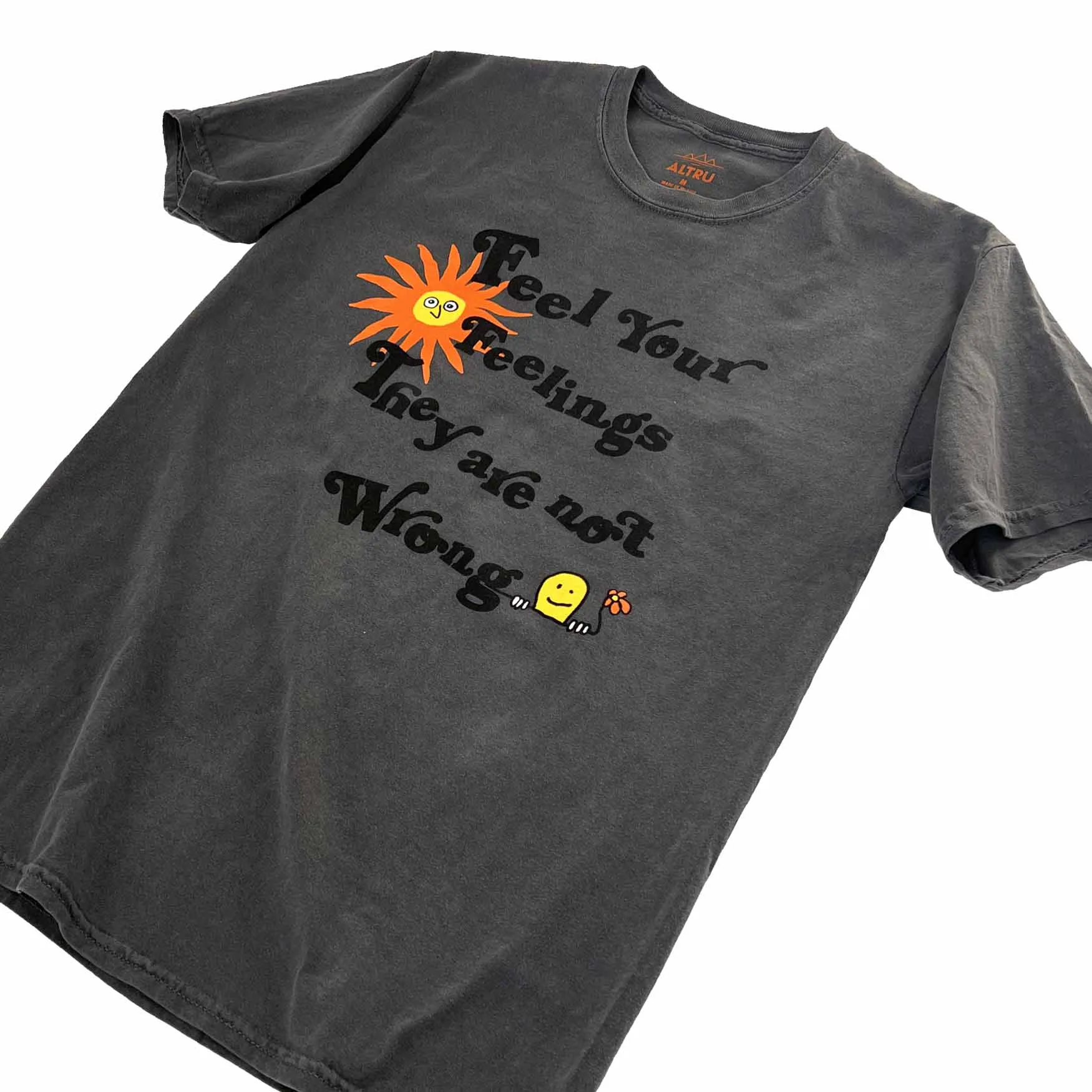 Feel your feelings vintage washed graphic tee sold by Altru product image thumbnail 2