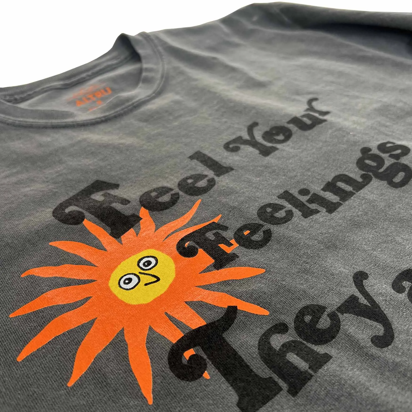 Feel your feelings vintage washed graphic tee sold by Altru product image thumbnail 3