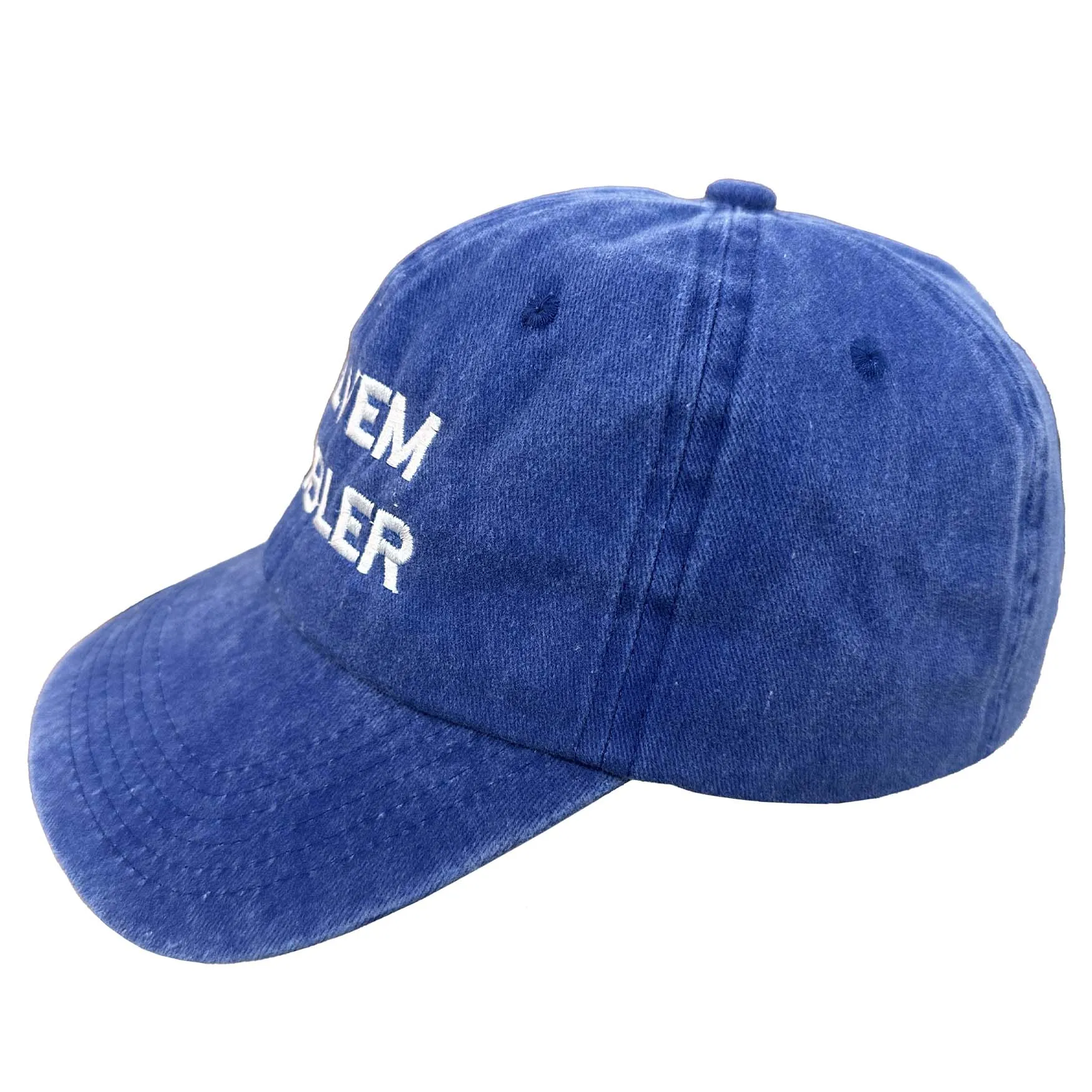 "Solvem Probler" 6 Panel Low Profile Embroidered Cap Cobalt Blue sold by Altru product image thumbnail 2