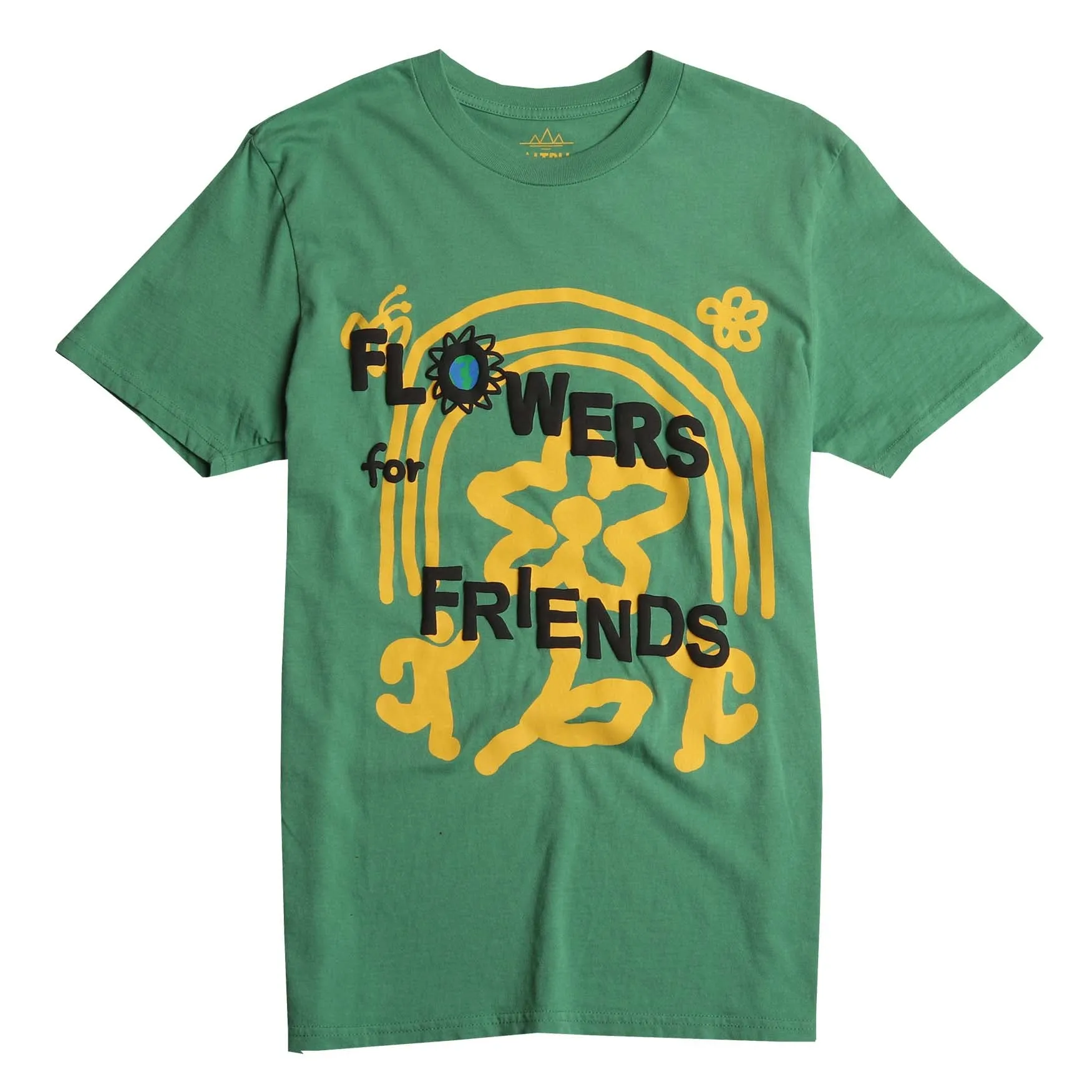 FLOWERS FOR FRIENDS Puff Ink Graphic Tee sold by Altru