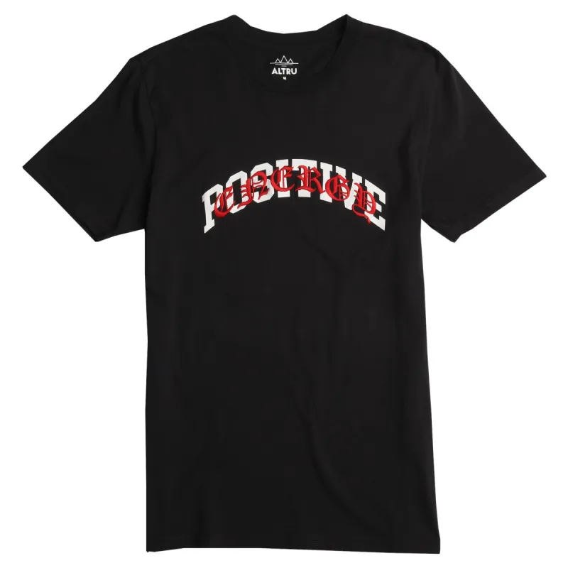 POSITIVE ENERGY embroidery  graphic tee made by Altru