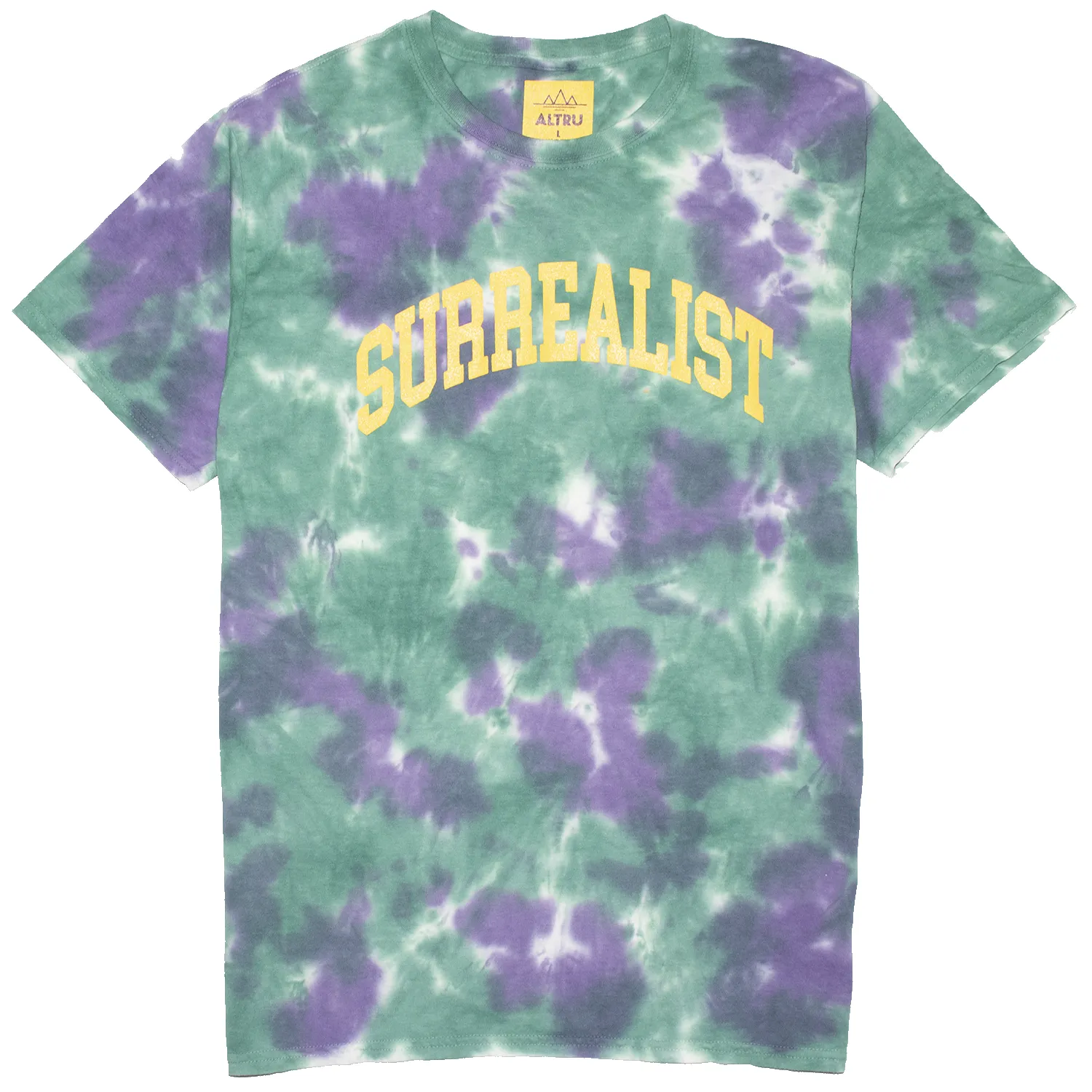 Surrealist tie-dye tee sold by Altru
