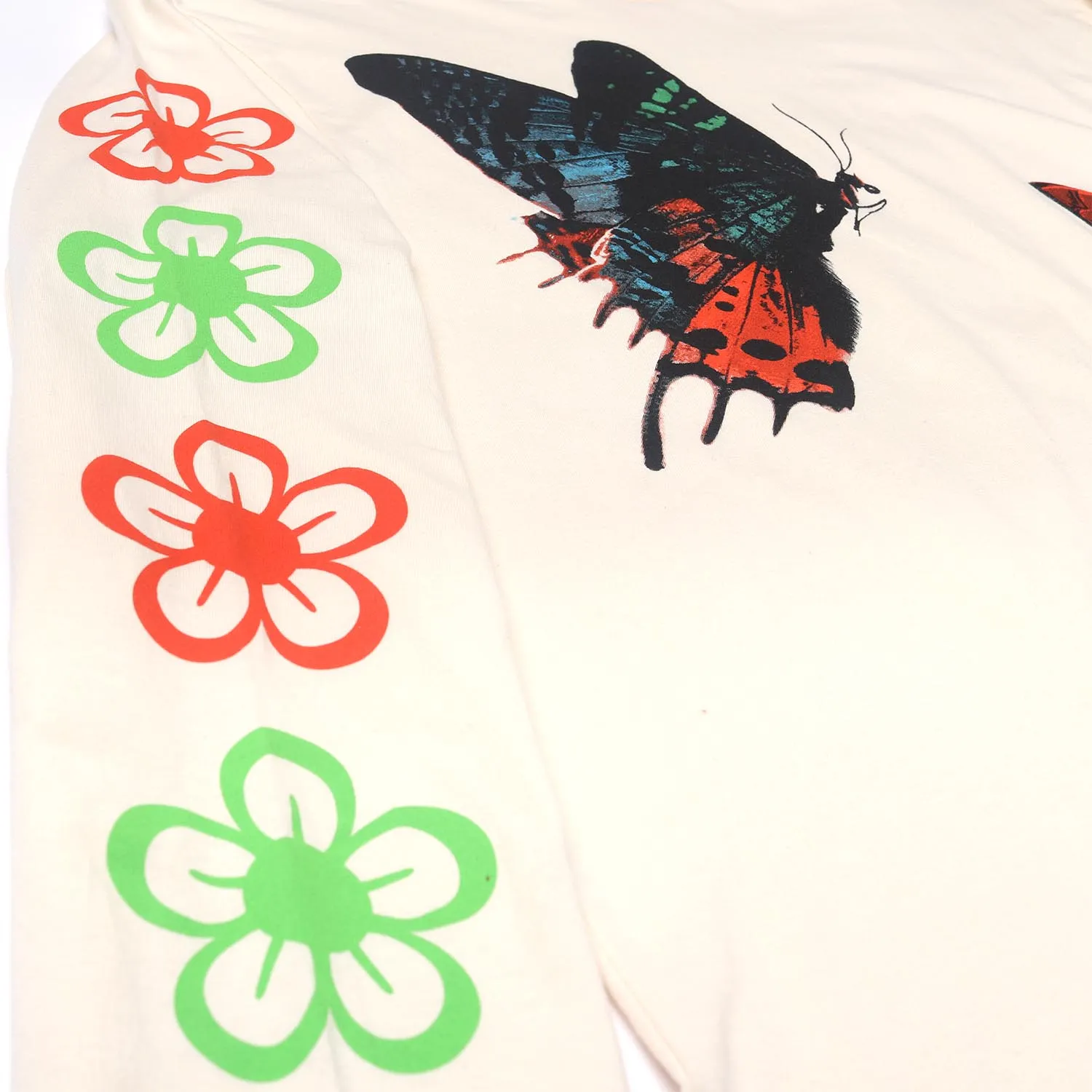 Butterfly Flower Nature L/S tee graphic on front & sleeves sold by Altru product image thumbnail 2