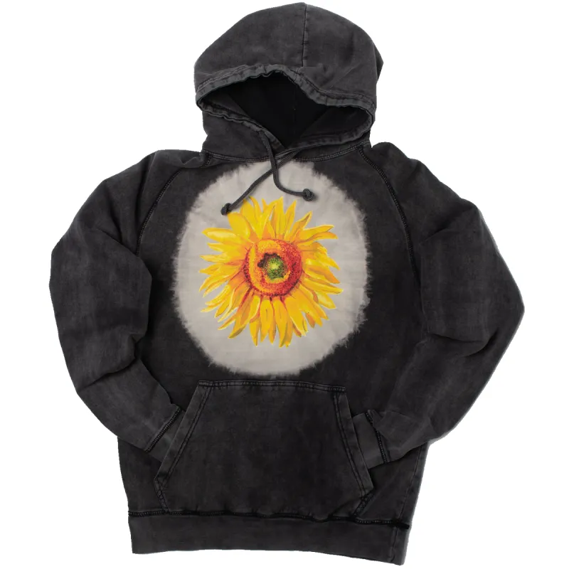 Van Gogh Big Sunflower Black Hoodie sold by Altru