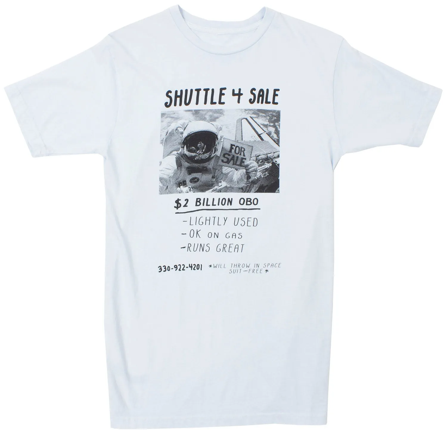 Shuttle 4 Sale, slate blue funny graphic tee sold by Altru