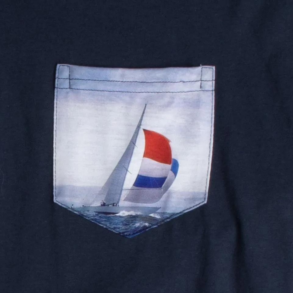 Sail Graphic pocket long sleeve tee sold by Altru product image thumbnail 2