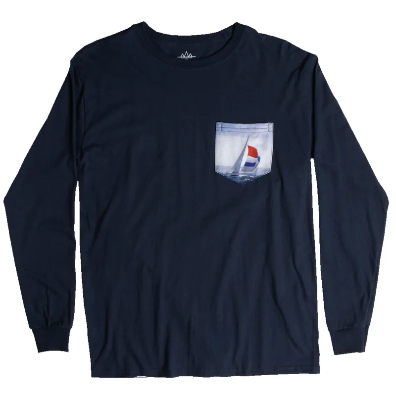 Sail Graphic pocket long sleeve tee sold by Altru