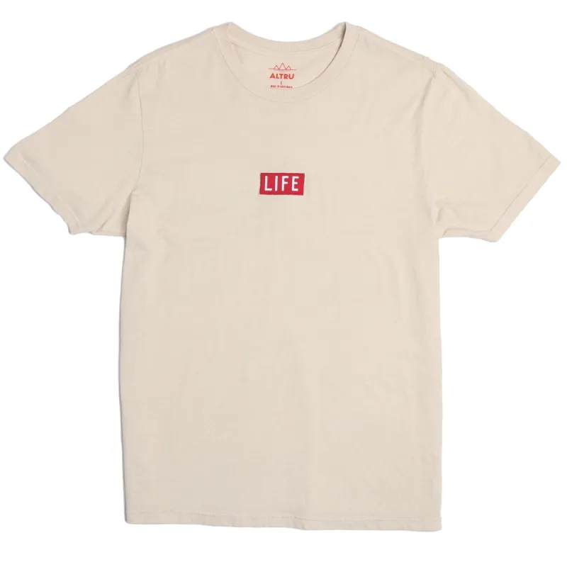 LIFE EMBROIDERED LOGO tee sold by Altru