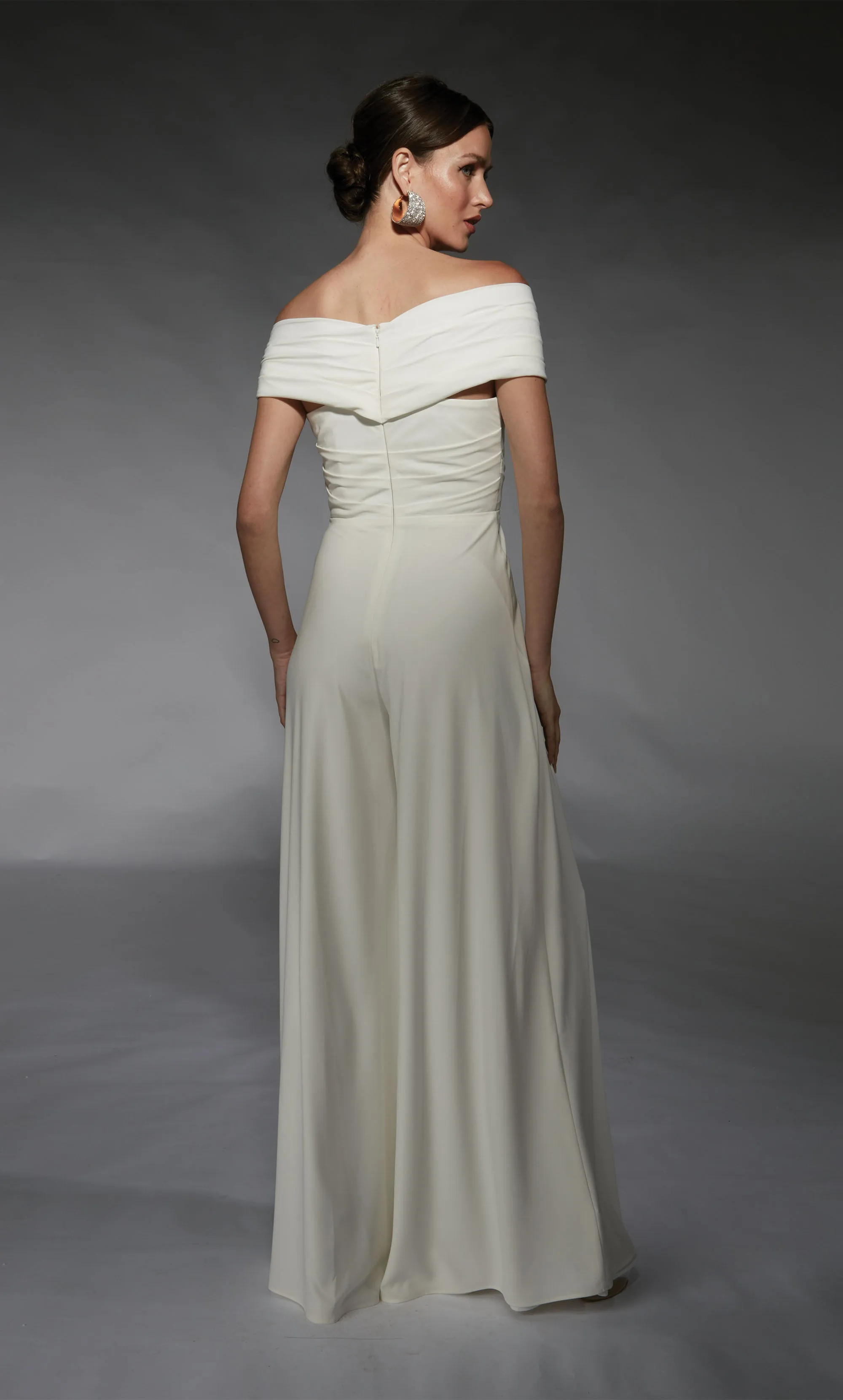 ALYCE Paris 70067 Bridal Off The Shoulder Neckline Elegant Jumpsuit Dress sold by Alyce Paris product image thumbnail 5
