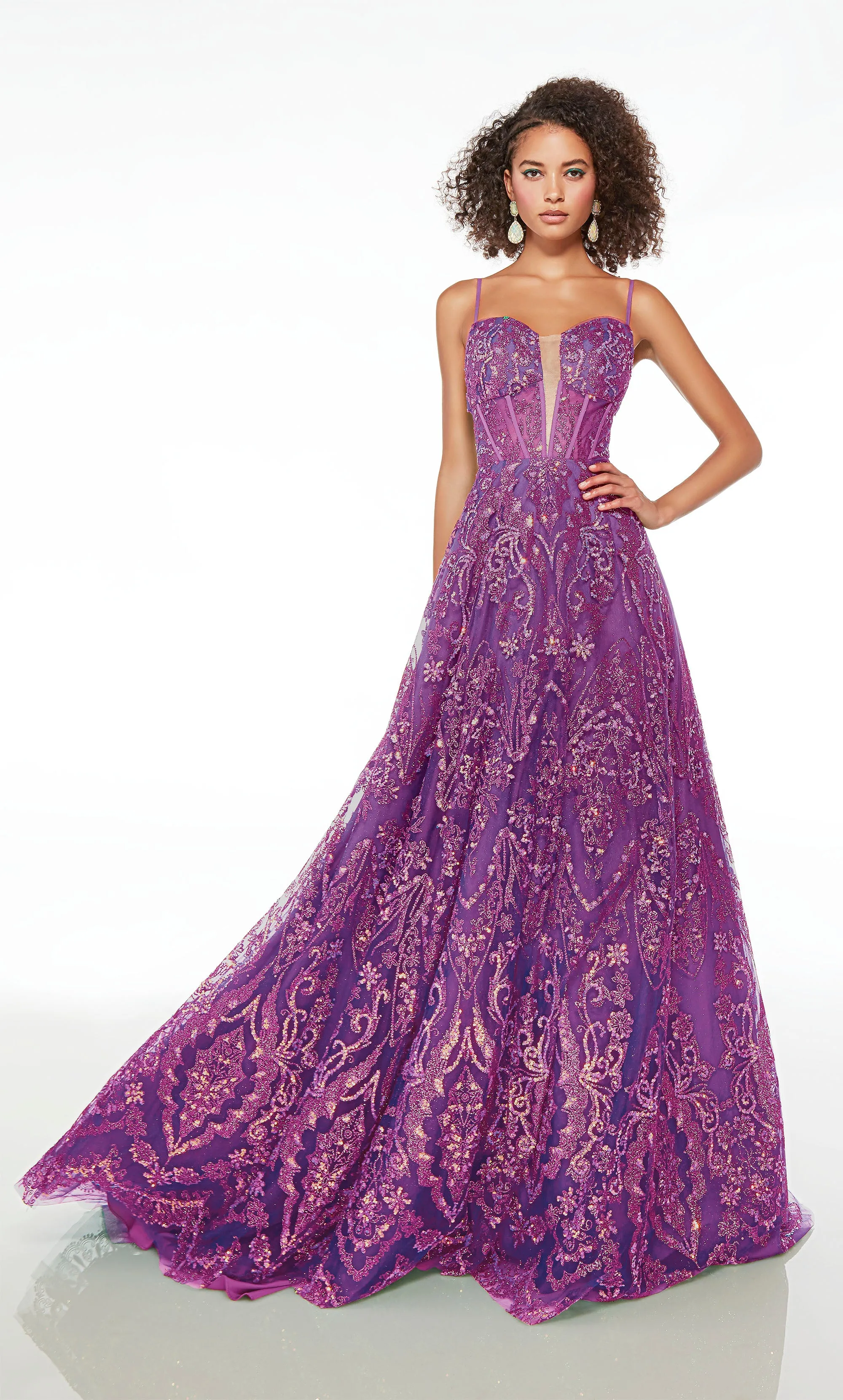 Formal Dress: 61581. Long, Plunging Neckline, Ballgown sold by Alyce Paris