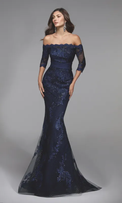 ALYCE Paris 27495 Special Occasion Off The Shoulder Chic Mermaid Dress sold by Alyce Paris