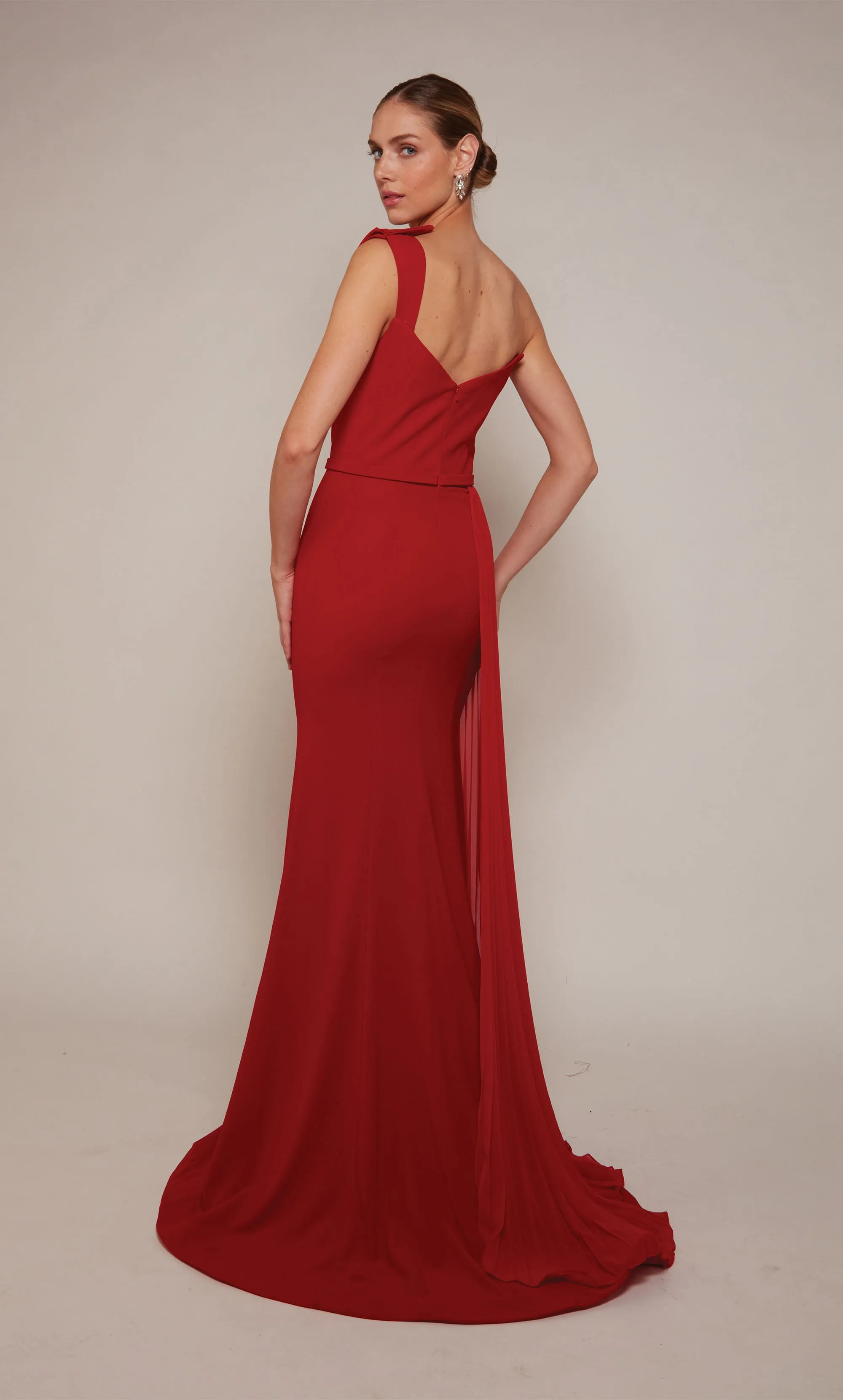 ALYCE Paris 27650 Special Occasion One Shoulder Neckline Slit Straight Dress sold by Alyce Paris product image thumbnail 2